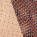 Bandeau de soie 13x140, Ethnique/Mini Pois – Marron