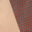 Bandeau de soie 6x86, Ethnique/Mini Pois – Marron
