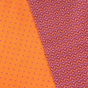 Bandeau de soie 6x86, Ethnique/Mini Pois – Bordeaux
