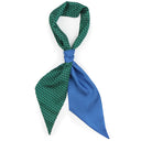Bandeau de soie 13x140, Ethnique/Mini Pois – Vert