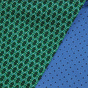 Bandeau de soie 6x86, Ethnique/Mini Pois – Vert