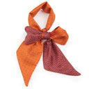Bandeau de soie 6x86, Ethnique/Mini Pois – Bordeaux