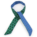 Lien en soie Ethnique/Mini Pois – Vert