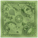 Carré de soie 67, Zodiaque – Vert