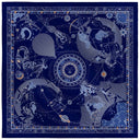 Carré de soie 67, Zodiaque – Bleu