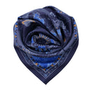 Carré de soie 67, Zodiaque – Bleu