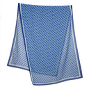 Echarpe en coton et soie 67x180 Berlingots – Bleu