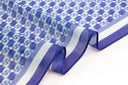 Echarpe en coton et soie 67x180 Berlingots – Bleu