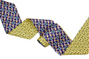 Bandeau de soie 6x86, Rosaces Monogramme – Violet