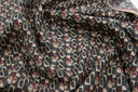 Echarpe en laine et soie 67x180 Dots and squares – Marron