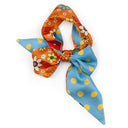 Bandeau de soie 6x86, Rétro Pois – Orange