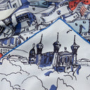 Carré de soie 90, Lyon Grand Hôtel Dieu de l’Artiste Emilie Ettori – Bleu