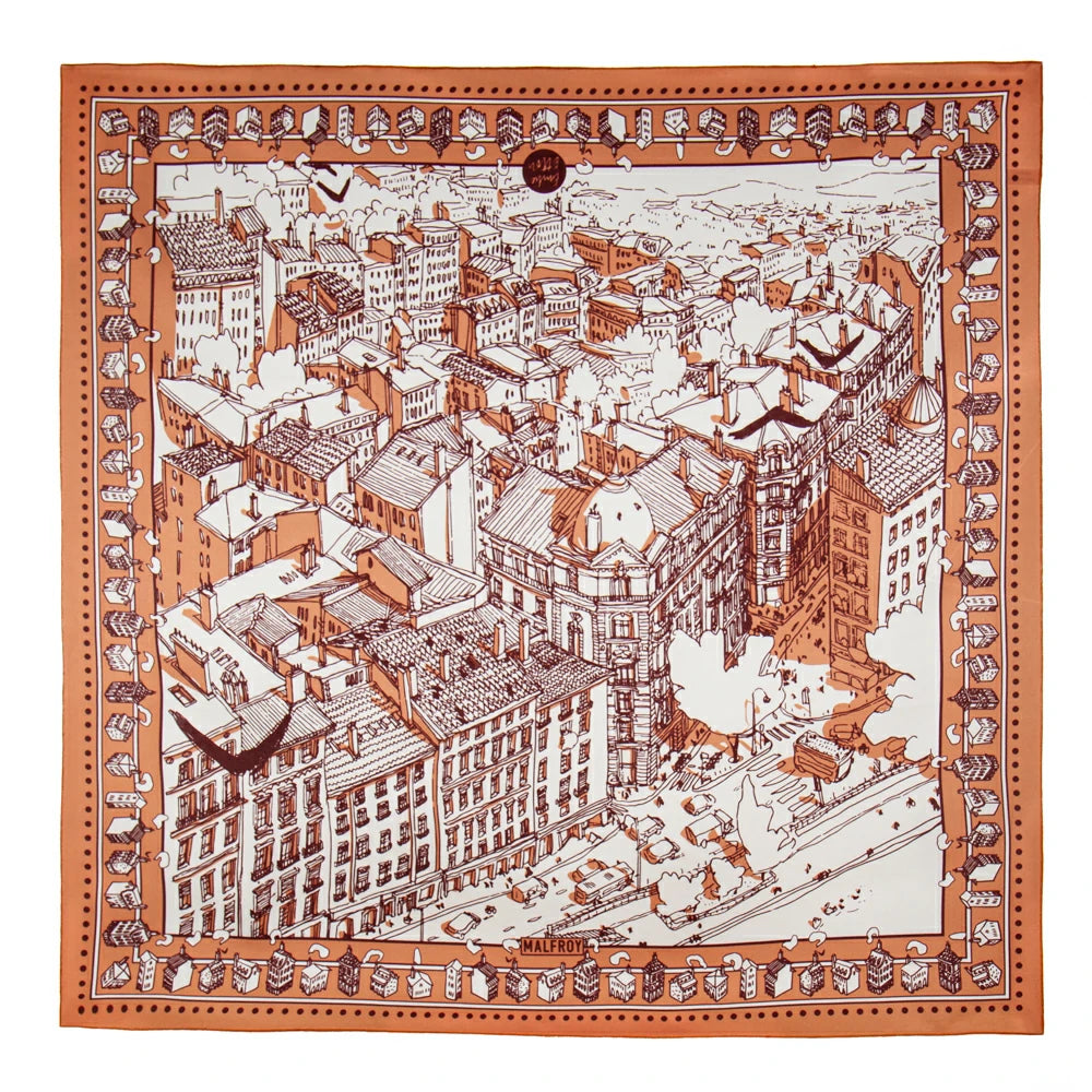 Lot De Carrés De Soie Vintage Femme - Foulards En Soie Et Coton Multicolores à Identifier