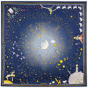 Carré de soie 90, la nuit du Petit Prince – Bleu Marine