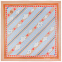Carré en coton et soie 67 Gourmandise de Constance au pays de Bambi – Beige