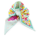 Silk Headband 6x86, En voiture Simone by Artist Roxane Campoy – Green