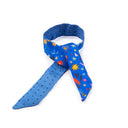 Lien en soie Viva et mini Pois – Bleu