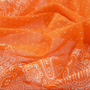 Carré en coton et soie 67 Bandana – Orange