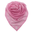 Carré en coton et soie 67 Bandana – Rose