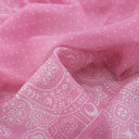 Carré en coton et soie 67 Bandana – Rose