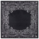 Carré de soie 67, Bandana – Noir Blanc