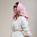 Carré de soie 67, Bandana – Rose