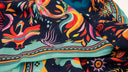 Carré en laine et soie 120 Tula – Bleu