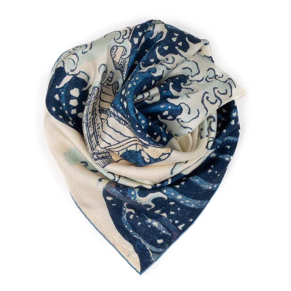 Soie Waves Foulard Pour Les Waves Carré De Soie 90, Twill De Soie