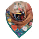 Carré de soie 67, Odilon Redon, Bouquets – Bleu