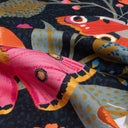 Silk Square 90, Butterflies by the Artist Victoria Ball – Plum
