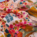 Silk Square 67, The Cottage by artist Victoria Ball – Red