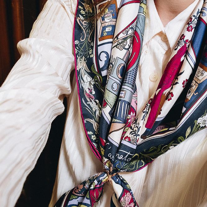 Bandana Foulard Femme Carre Foulard Soie Femme Carré Imprimé