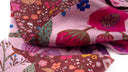 Bandeau de soie 13x140, Fleuri de l’artiste Victoria Ball – Bordeaux