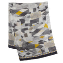 Echarpe en laine et soie 67x180 Patchwork de l’artiste Victoria Ball – Gris
