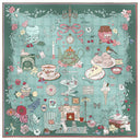 Carré de soie 90, Tea Time – Vert