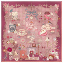 Carré de soie 90, Tea Time – Rose