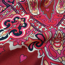 Carré en laine et soie 120 Cachemire – Rose
