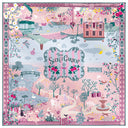 Carré de soie 90, Secret Garden – Rose