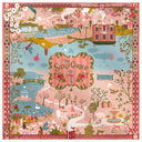 Carré de soie 90, Secret Garden – Rouge