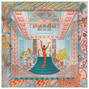 Carré de soie 90, Joséphine Baker – Turquoise