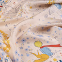 Carré de soie 90, les amis du Petit Prince – Beige