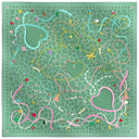 Carré de soie 67, Lucky Charms - Vert