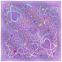 Carré de soie 67, Lucky Charms - Mauve