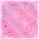 Carré de soie 67, Lucky Charms - Rose