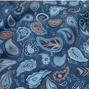 Carré de soie 67, Cachemire - Bleu