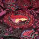 Carré en laine et soie 120 Triskell - Bordeaux Rose