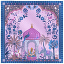 Carré de soie 67, Jaipur - Bleu