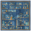 Silk Square 90, Marie Curie - Blue