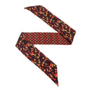 Bandeau de soie 6x86, Sakura - Bordeaux Orange