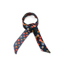 Lien en soie Sakura Ecaille – Bleu Rouge